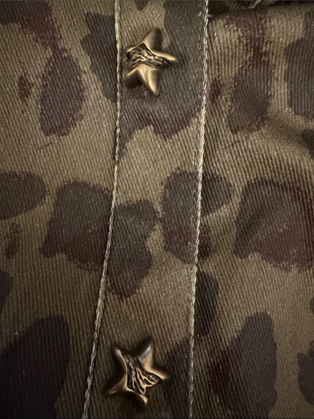 NWT Camo Animal Print Snap Front Jacket size Large - Picture 4 of 4